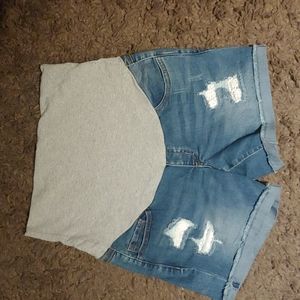 Maternity Jean Shorts